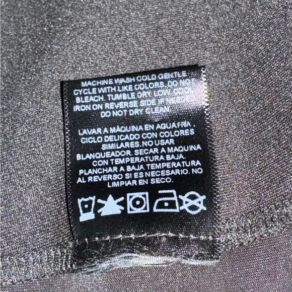 EUC Kardashian Kollection Fitted Black Dress - L Large Long Sleeve Faux Leather - Picture 7 of 7